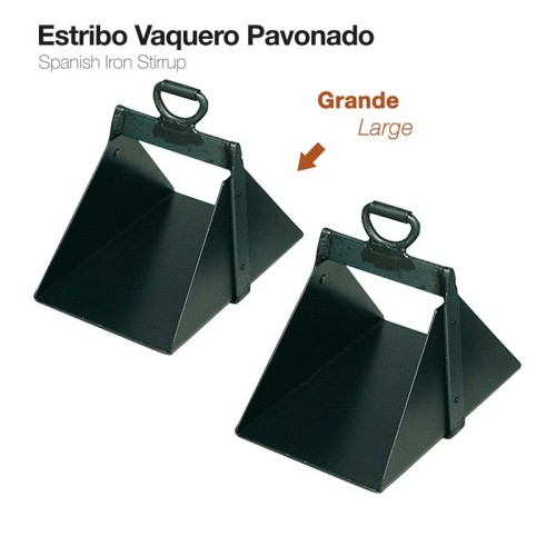 ESTRIBO VAQUERO PAVONADO