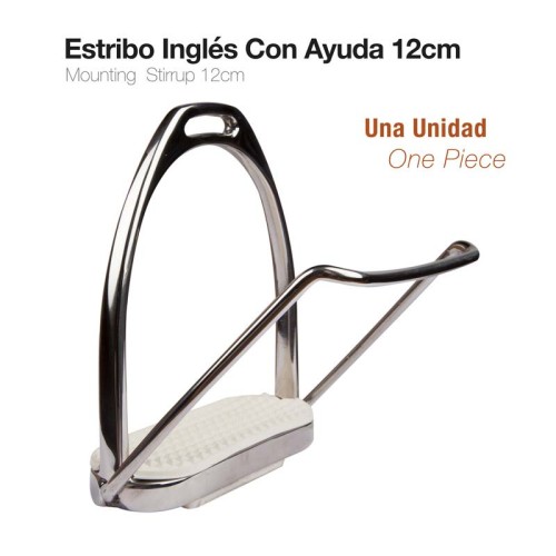ESTRIBO INGLÃ‰S CON AYUDA 3401 12cm 1-unidad