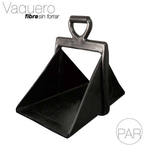 ESTRIBO VAQUERO FIBRA PLÃSTICO SIN FORRAR NEGRO