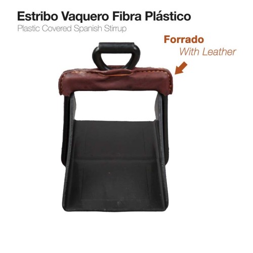 ESTRIBO VAQUERO FIBRA PLÃSTICO FORRADO