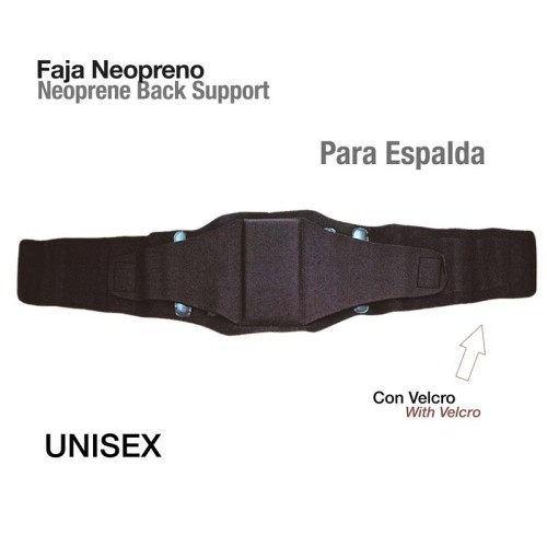 FAJA NEOPRENO PARA ESPALDA TN-3005-L NEGRO
