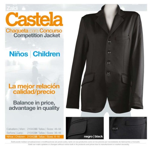 CHAQUETA CONCURSO CASTELA NIÃ‘O NEGRO