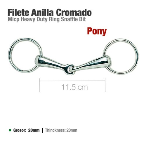 FILETE ANILLA CROMADO PONY 21522 11.5cm