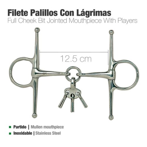 FILETE PALILLOS CON LÃGRIMAS INOX 21535 12.5cm