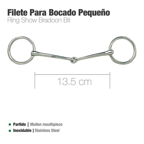 FILETE PARA BOCADO INOX PEQUEÃ‘O 25540