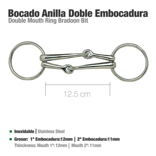 FILETE ANILLA DOBLE EMBOCADURA 21242 12.5cm