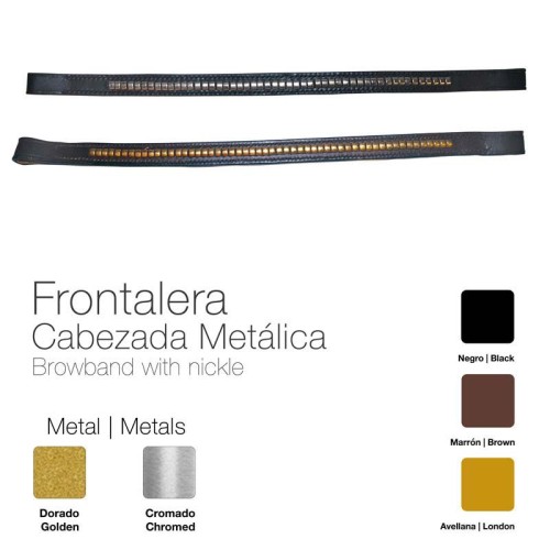 FRONTALERA CABEZADA METÃLICA