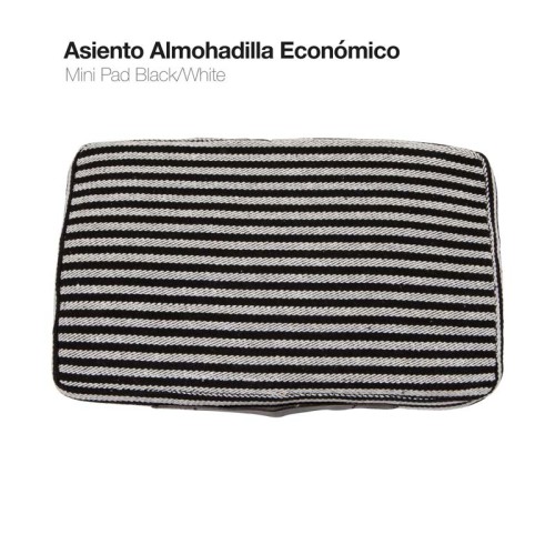 ASIENTO ALMOHADILLA ECONÃ“MICA BLANCO/NEGRO