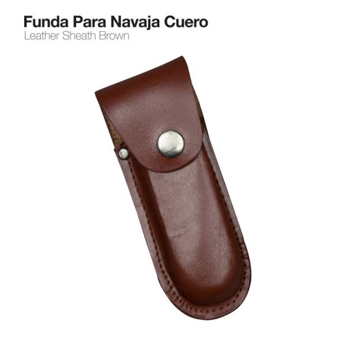 FUNDA PARA NAVAJA CUERO MARRÃ“N