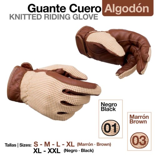 GUANTE CUERO ALGODÃ“N Z79