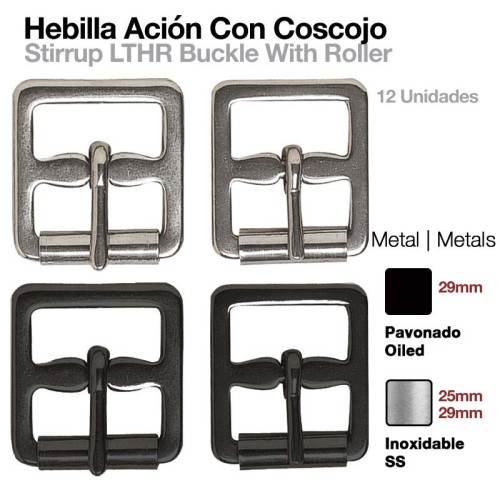 HEBILLA ACIÃ“N ESTRIBO COSCOJO 12uds