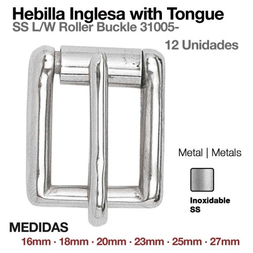 HEBILLA INGLESA W/TONGUE (12 uds)