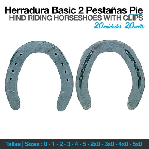 HERRADURA BASIC 2 PESTAÃ‘AS PIE 20uds