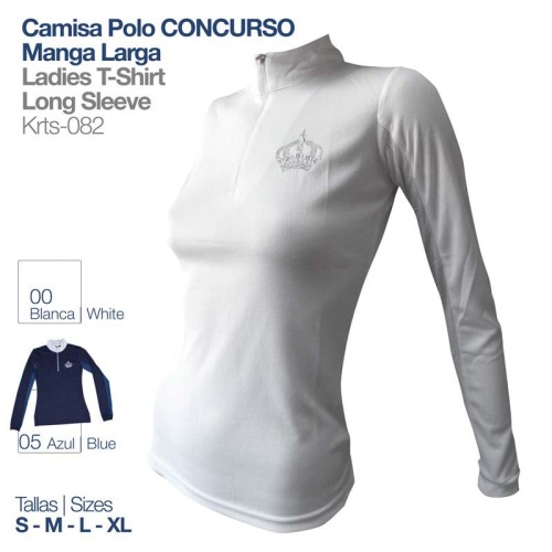 CAMISA POLO CONCURSO MANGA LARGA KRST-082