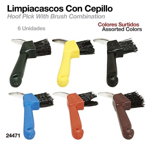LIMPIACASCOS CON CEPILLO 24471 6uds
