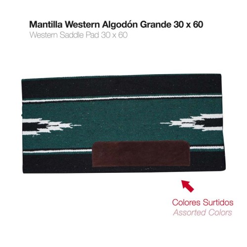 MANTILLA WESTERN ALGODÃ“N