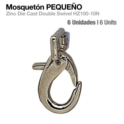 MOSQUETÃ“N PEQUEÃ‘O HZ-100 6uds