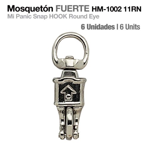 MOSQUETÃ“N FUERTE HM-1002-11RN 6uds