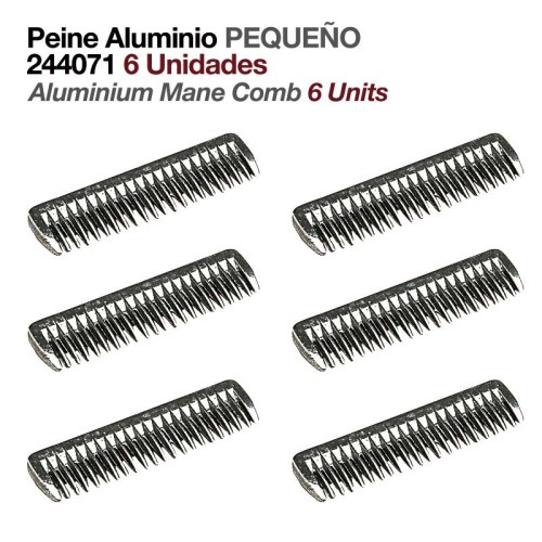 PEINE ALUMINIO PEQUEÃ‘O 244071 6uds