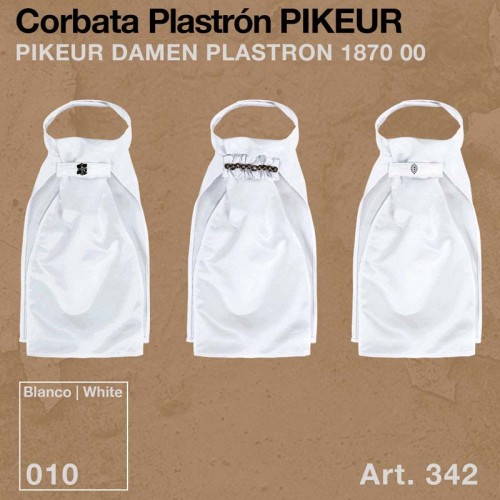 CORBATA PLASTRÃ“N PIKEUR 187000 342 010 BLANCO