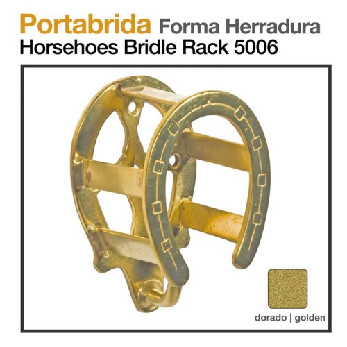 PORTABRIDA FORMA HERRADURA DORADO 5006