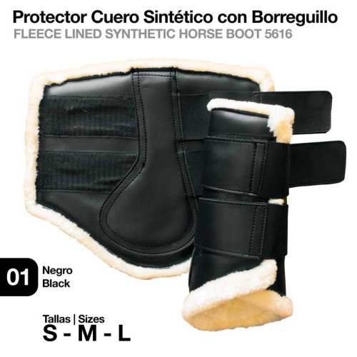 PROTECTOR CUERO SINTÃ‰TICO CON BORREGUILLO