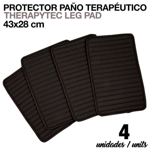 PROTECTOR PAÃ‘O TERAPÃ‰UTICO 43x28cm NEGRO 4-UNIDADES