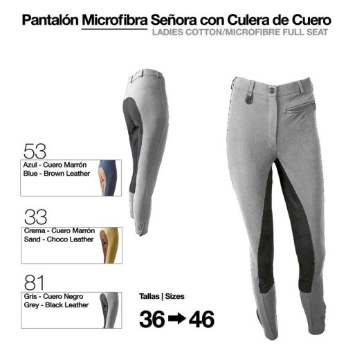 PANTALÃ“N MICROFIBRA/CUERO SEÃ‘ORA