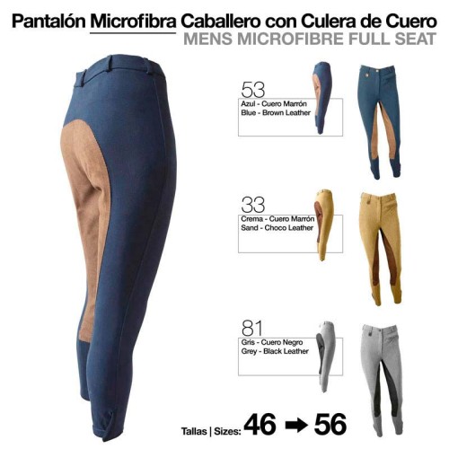 PANTALÃ“N MICROFIBRA/CUERO CABALLERO