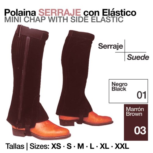 POLAINA SERRAJE CON ELÃSTICO