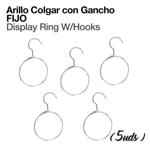 ARILLO COLGAR CON GANCHO FIJO (5 UDS)