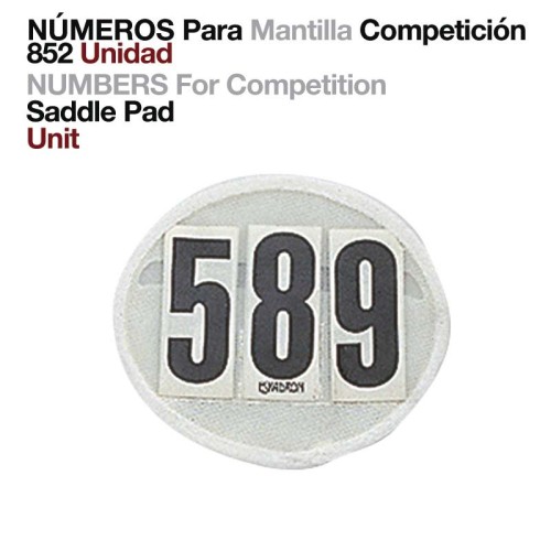 NÃšMEROS PARA MANTILLA COMPETICIÃ“N 852 UNIDAD