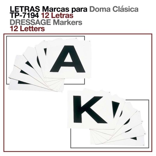 LETRAS MARCAS PARA DOMA CLÃSICA TP-7194 12uds