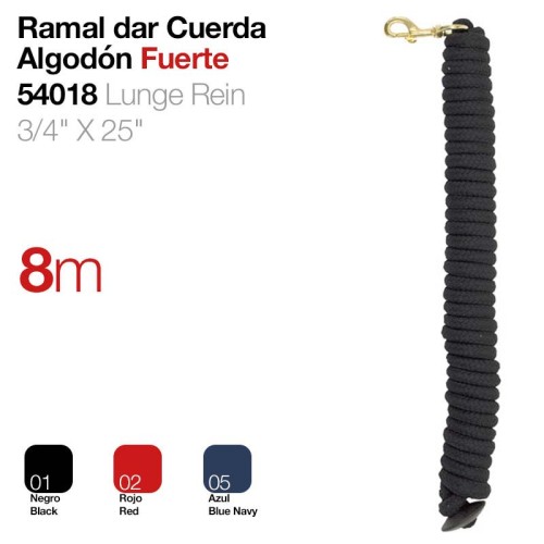 RAMAL DAR CUERDA ALGODÃ“N FUERTE 54018 8m