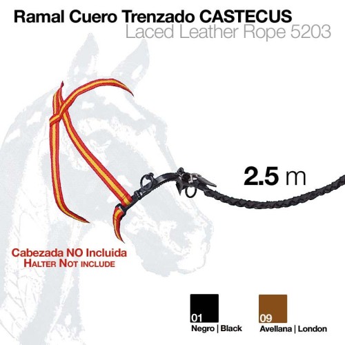 RAMAL CUERO TRENZADO CASTECUS 2.5m