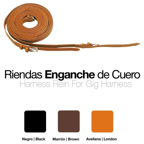 ENGANCHE RIENDAS CUERO SUELTAS