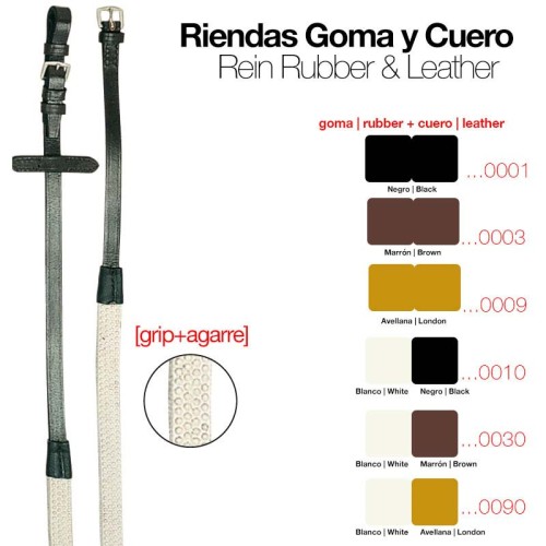 RIENDAS GOMA CUERO 312