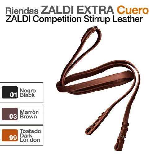 RIENDAS ZALDI EXTRA CUERO