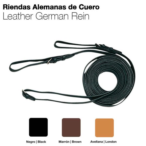RIENDAS ALEMANAS CUERO 456