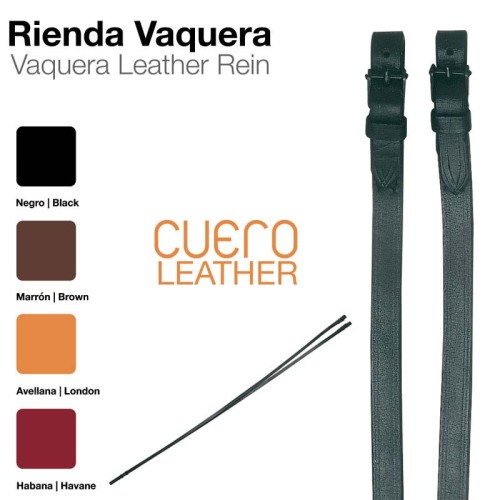 RIENDAS VAQUERAS CUERO 318