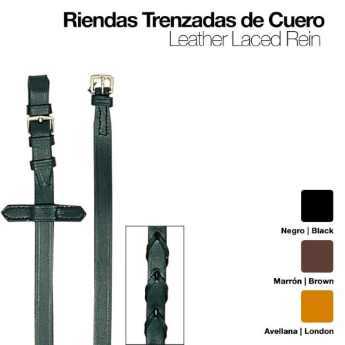 RIENDAS TRENZADAS CUERO 453