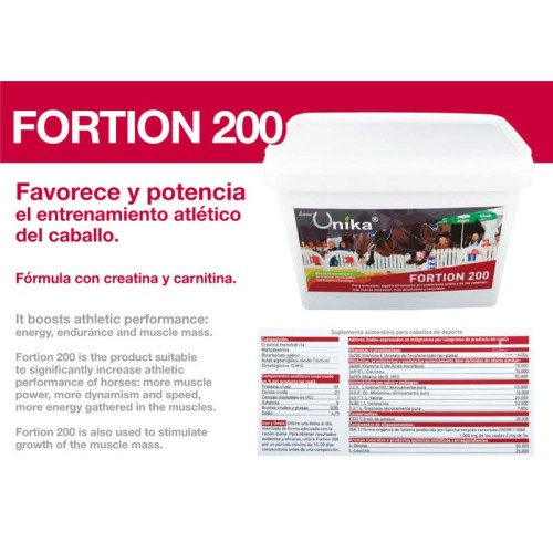 UNIKA FORTION 200 CREATINA RENDIMIENTO ATLÃ‰TICO 6.6kg