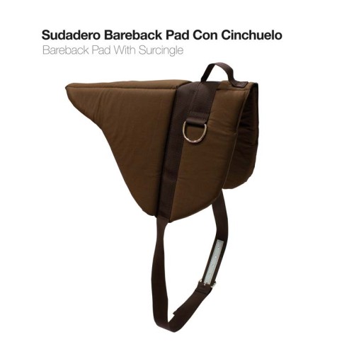 SUDADERO BAREBACK PAD CON CINCHUELO 1514 MARRÃ“N