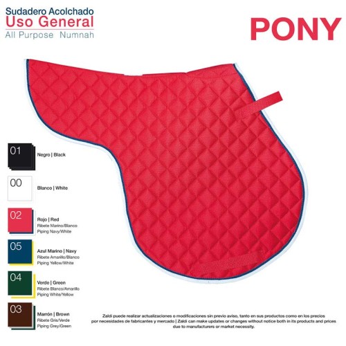 SUDADERO USO GENERAL ACOLCHADO PONY