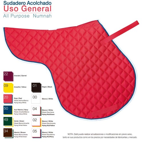 SUDADERO USO GENERAL ACOLCHADO ZALDI