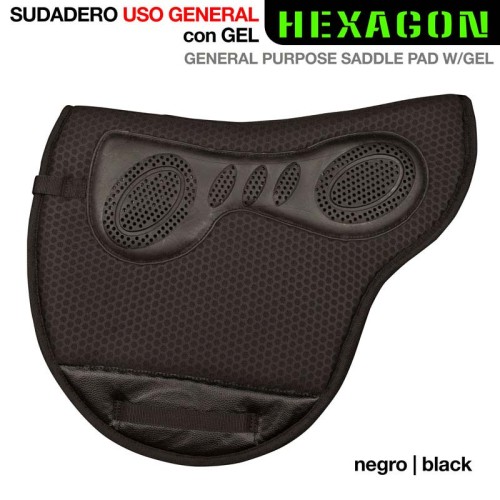 SUDADERO USO GENERAL HEXAGON CON GEL 313131 NEGRO