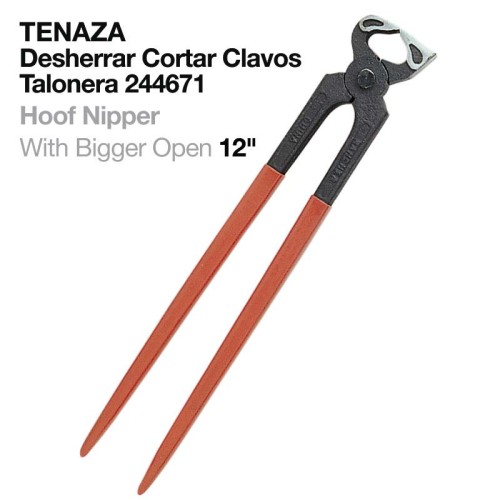 TENAZA CORTAR CLAVOS DESHERRAR TALONERA 244671