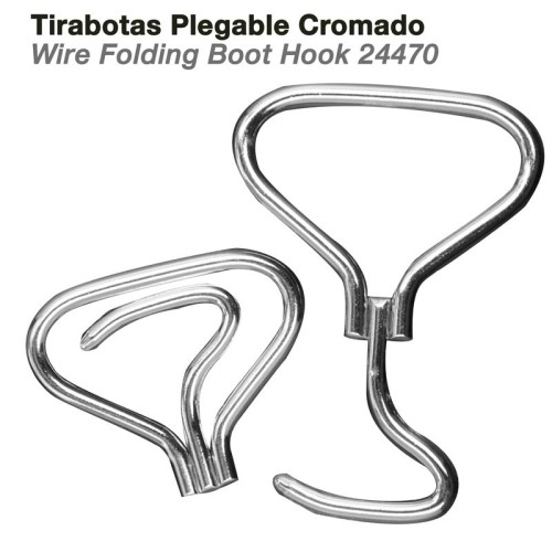 TIRABOTAS PLEGABLE CROMADO 24470