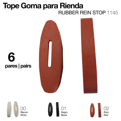 TOPE GOMA PARA RIENDA 1145 6 pares