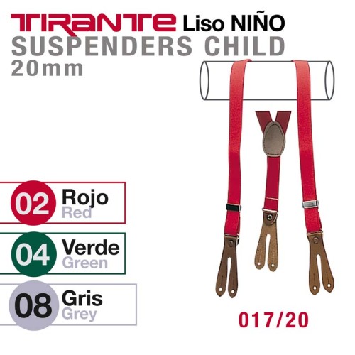 TIRANTE LISO NIÃ‘O 017/20
